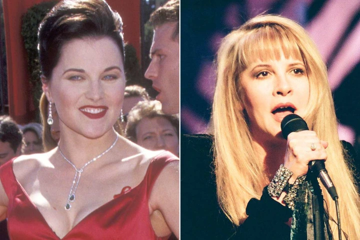 Ron Galella, Ltd./Ron Galella Collection through Getty; Margaret Norton/NBCU Photo Bank/NBCUniversal via Getty Lucy Lawless and Stevie Nicks captured together in 1998.