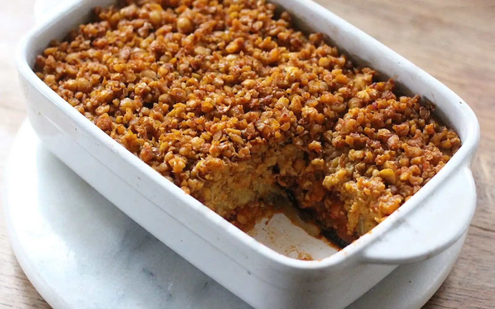 Moroccan Chickpea Bake