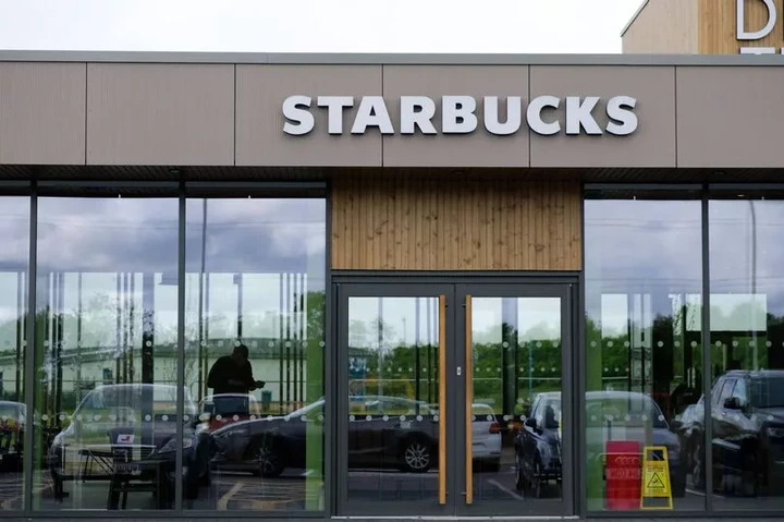 Exterior of Starbucks