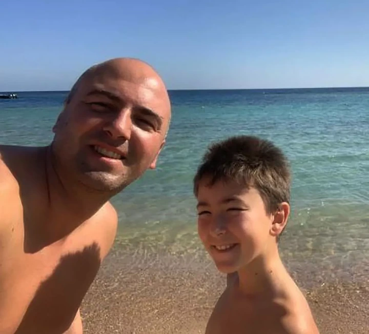 Mattia and his father Marco