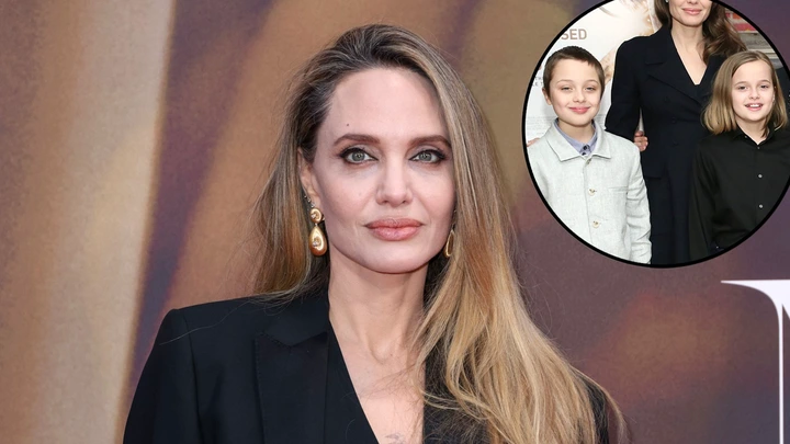 Angelina Jolie s Twins Knox and Vivienne Seen Together on Rare Outing With Their Mom