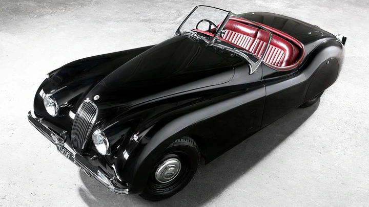 1948-1954 Jaguar XK120 Black High Front Angle
