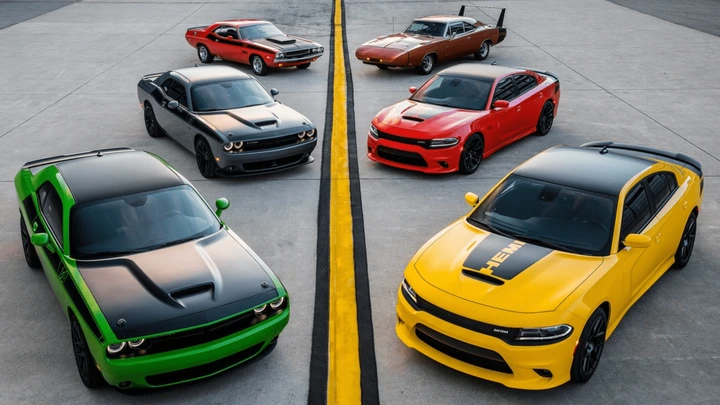 Hemi powered Dodge muscle cars