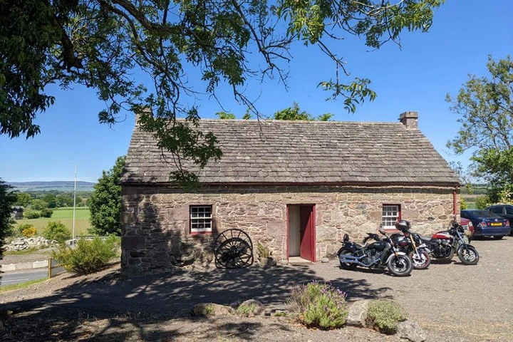 A frontal perspective of the Davidson Legacy Cottage.