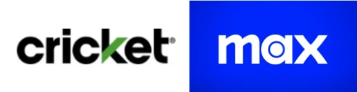 Cricket logo and Max logo side by side