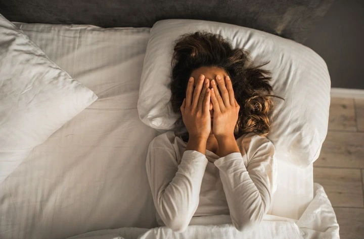 Woman unable to sleep