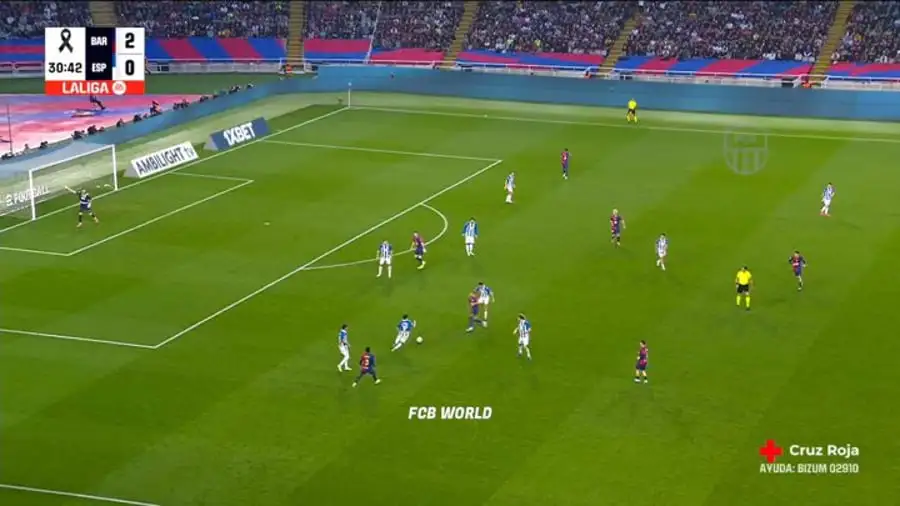 WATCH: Dani Olmo at the double as Barcelona go 3-0 up against Espanyol