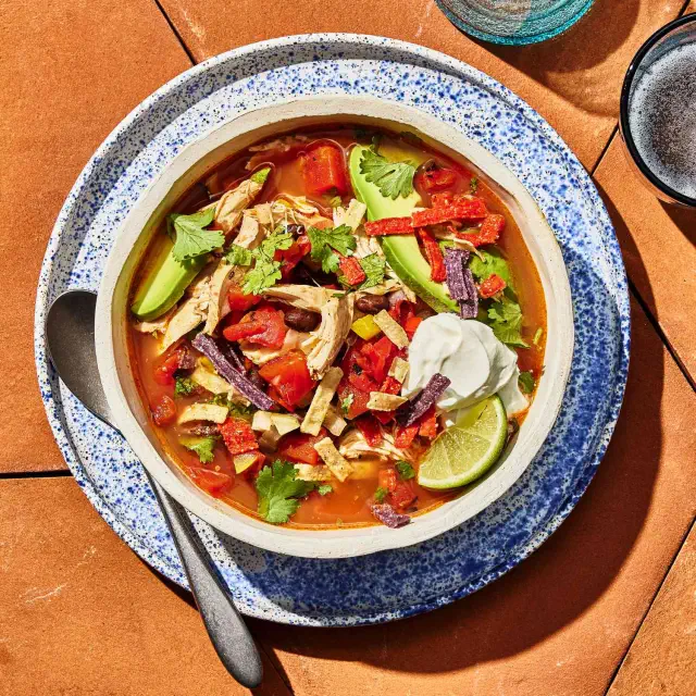 a recipe photo of the Chicken Fajita Soup Recipe