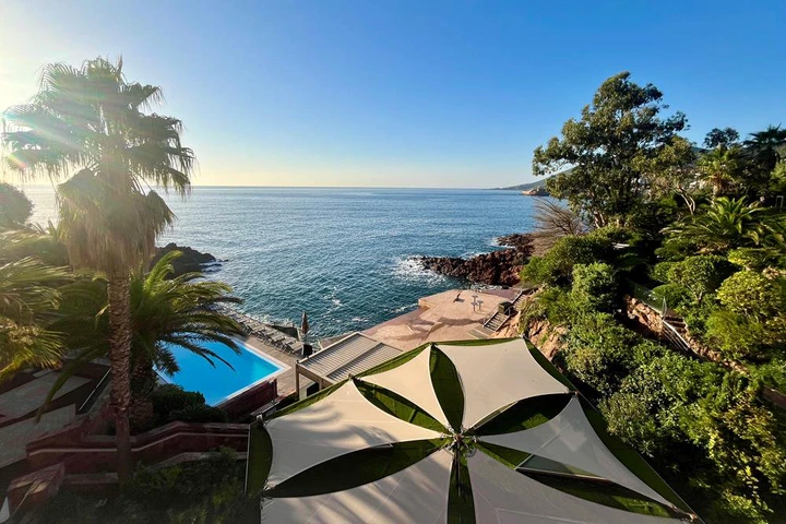 Scenic view of the French coastline