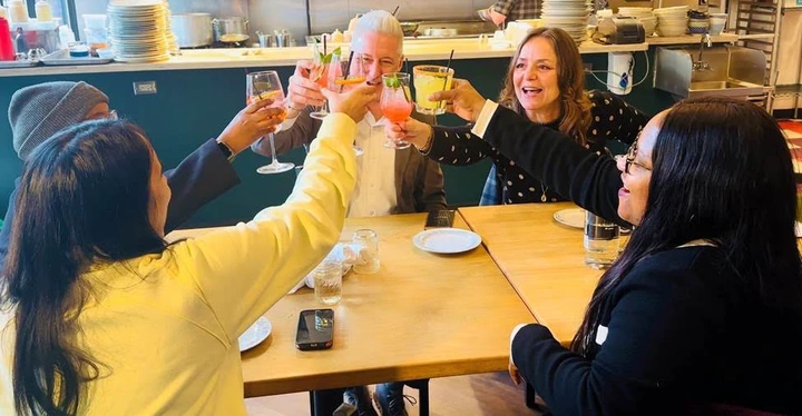 Aurora business leaders and medical students from Meharry Medical College enjoy a variety of "mocktails" at Craft Urban Restaurant in downtown Aurora. Craft Urban is one of many Aurora restaurants and bars offering mocktails for Dry January. (City of Aurora)