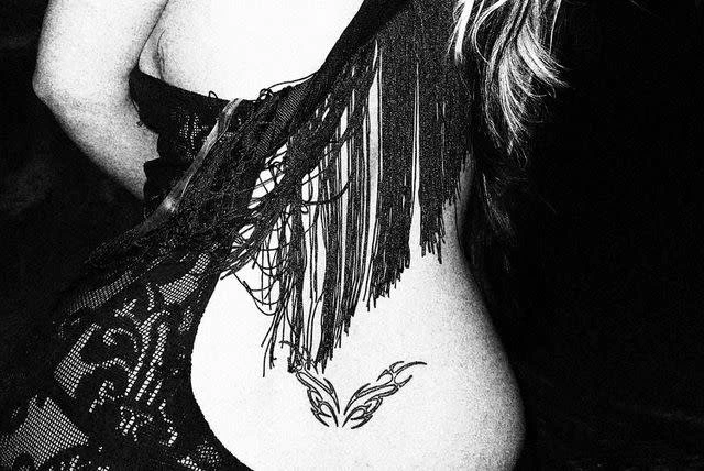 Alabama Barker via Instagram Alabama Barker's back tattoo