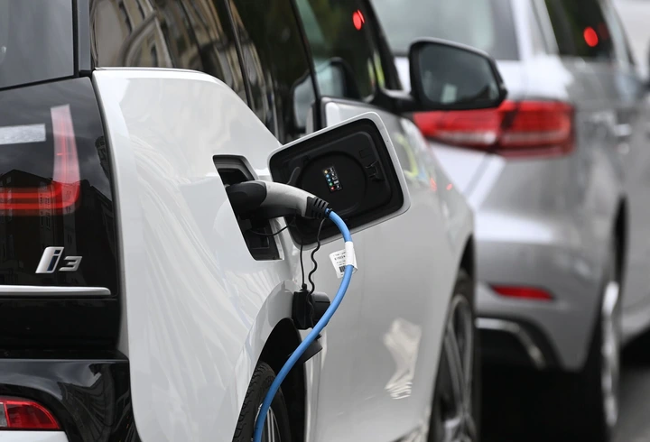 Electric car EV charge station