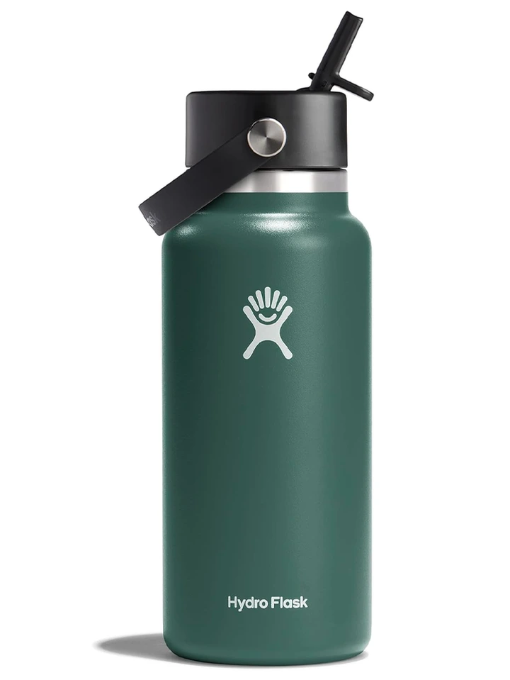 Hydro Flask Broad Opening with Straw Cap on white background