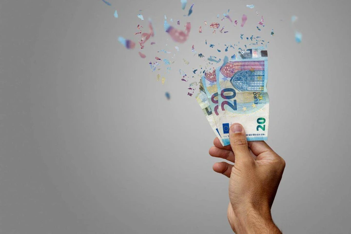 Inflation or the diminishing value of money: the Euro disappearing into thin air.