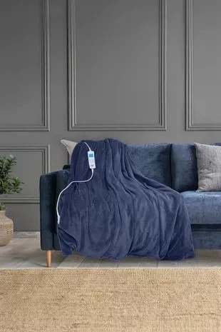 Neo Electric Heated Throw Over Sherpa Blanket – Reversible
