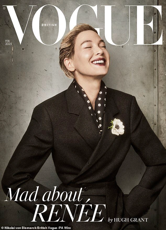 The 55-year-old acclaimed actress engaged in a conversation with her Bridget Jones's Diary co-star Hugh Grant for the latest edition of British Vogue.