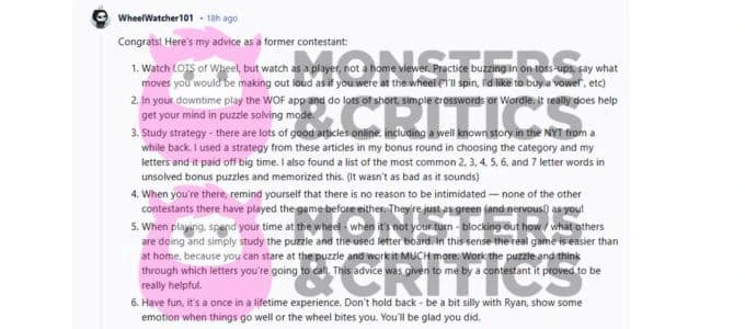 former wheel of fortune contestants offer advice on reddit
