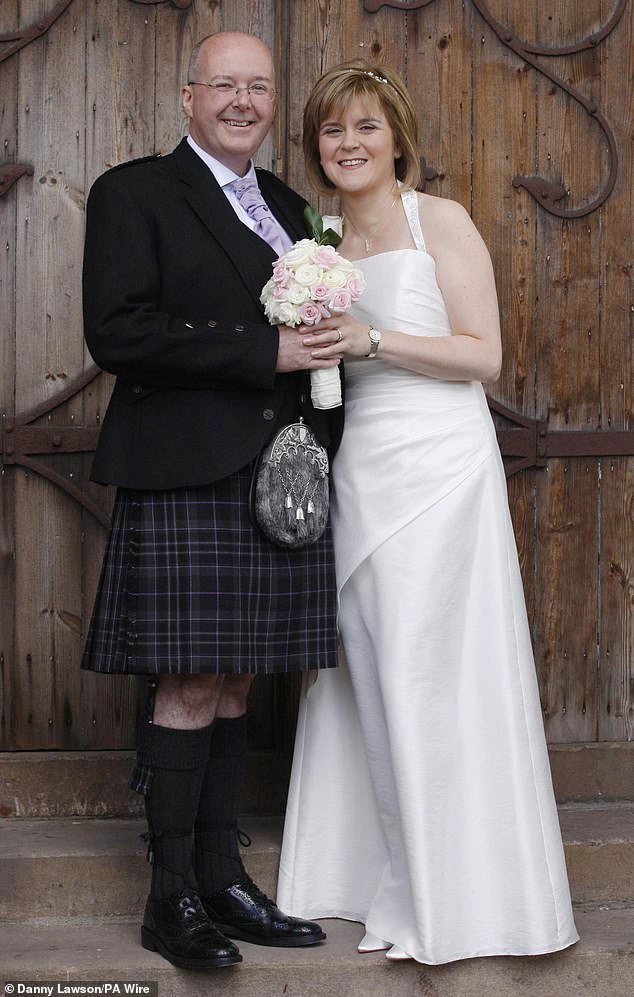 Ms Sturgeon with her former husband Peter Murrell. Since stepping down as First Minister in 2023, she has earned more than £640,000