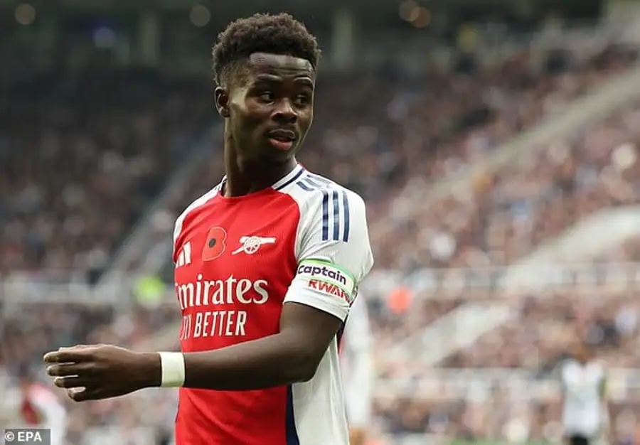 Saka issues three-word rallying cry after Arteta's side were beaten by Newcastle
