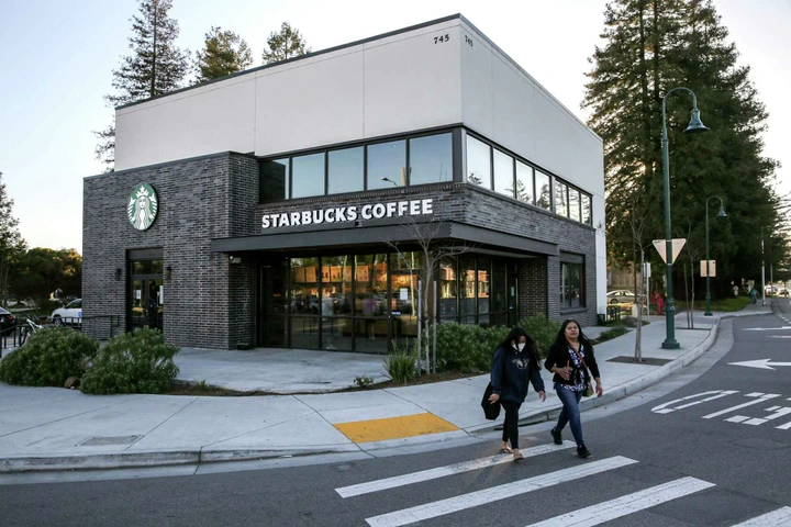 A Starbucks shop is located on Ocean Street in Santa Cruz. The coffee giant is implementing a new code of conduct and discontinuing its open-door policy at its company-operated locations.