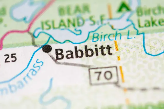 Babbitt. Minnesota. USA