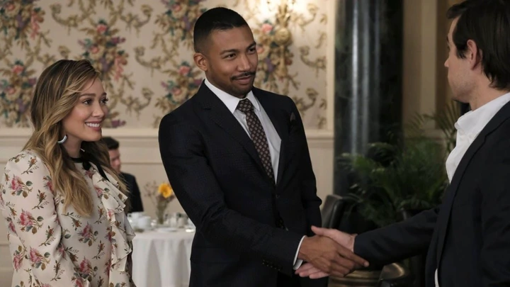 Hilary Duff and Charles Michael Davis in Younger (2015)