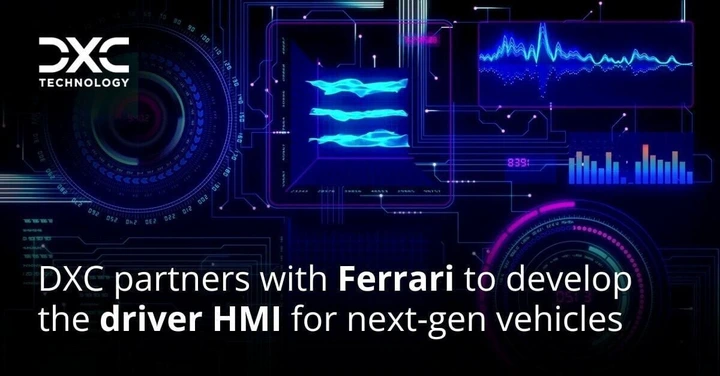 DXC collaborates with Ferrari to create the driver interface for future vehicle models (CNW Group/DXC Technology Company)