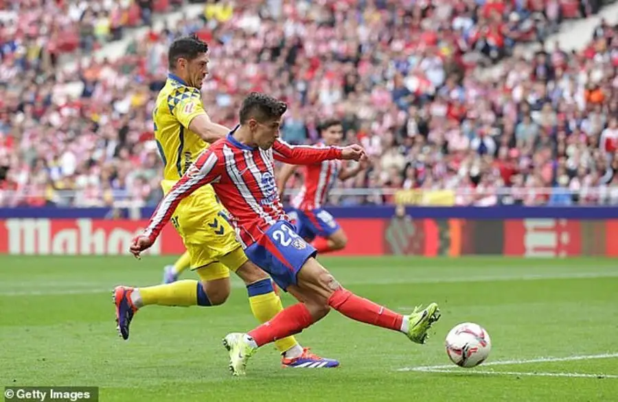 Simeone's son Giuliano scores his first goal for Atletico in 2-0 win over Palmas