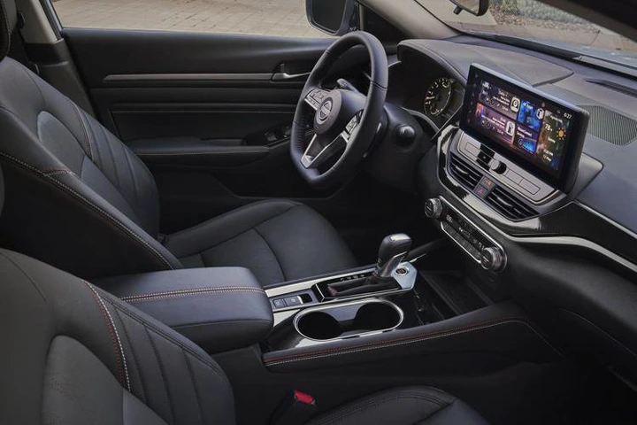 The Nissan Altima interior.