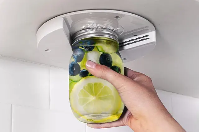 Amazon.com EZ Off Jar Opener for Weak Hands - Under Cabinet, Easy Grip, One Handed Jar & Bottle Opener
