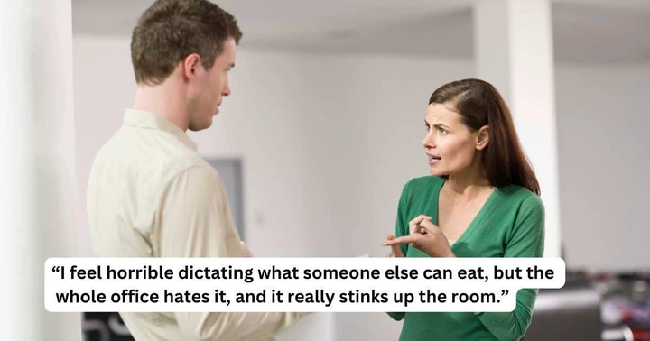 'AITA for telling my co-worker to stop bringing fish for lunch every day as it stinks up the office?'