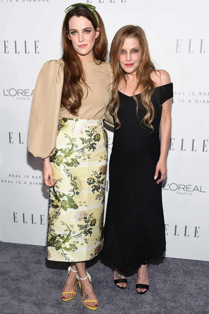 Riley Keough and Lisa Marie Presely 