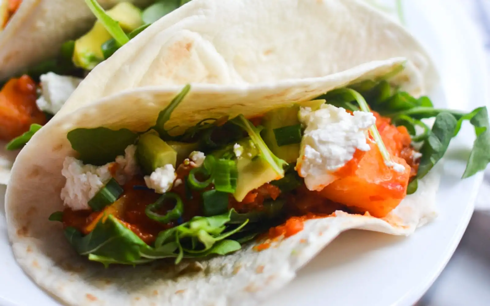 Moroccan Potato Lentil Tacos With Harissa