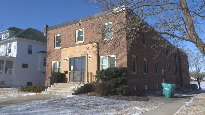 The outside of the Bethlehem Inn homeless shelter located in Waseca, Minnesota.