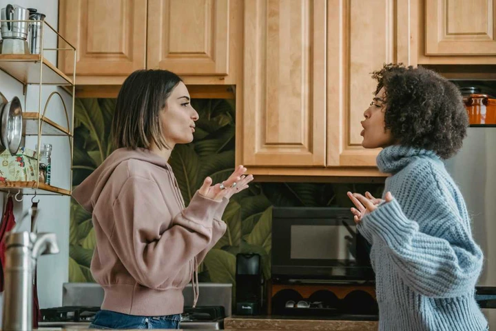 Roommates in a heated debate; Image Credit: Pexels | Liza Summer