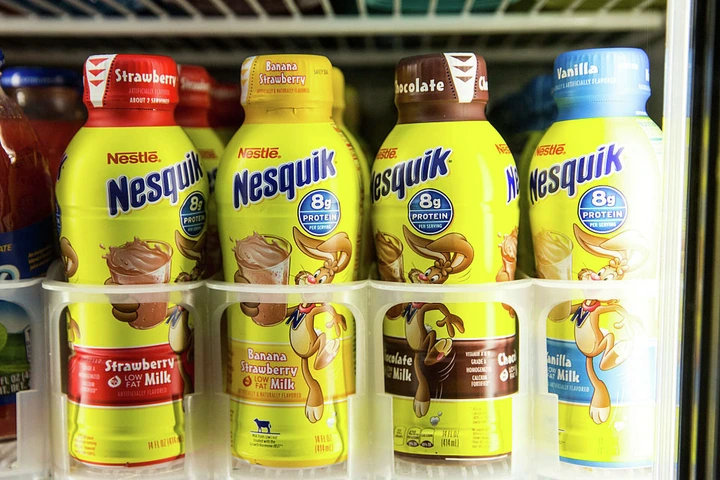Nestle Nesquik Strawberry Milk is one of the products that contains Red 3.