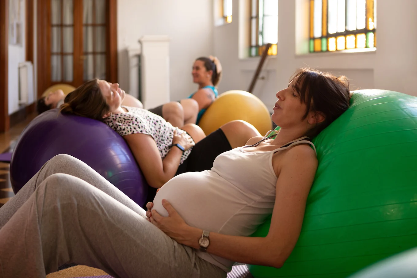 Women at a birth class