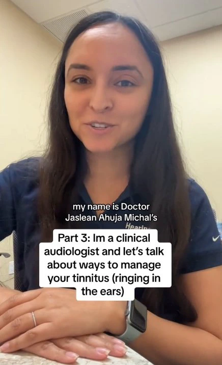 Dr. Jaslean Ahuja Michals, a clinical audiologist, explains how to ease tinnitus symptoms. 