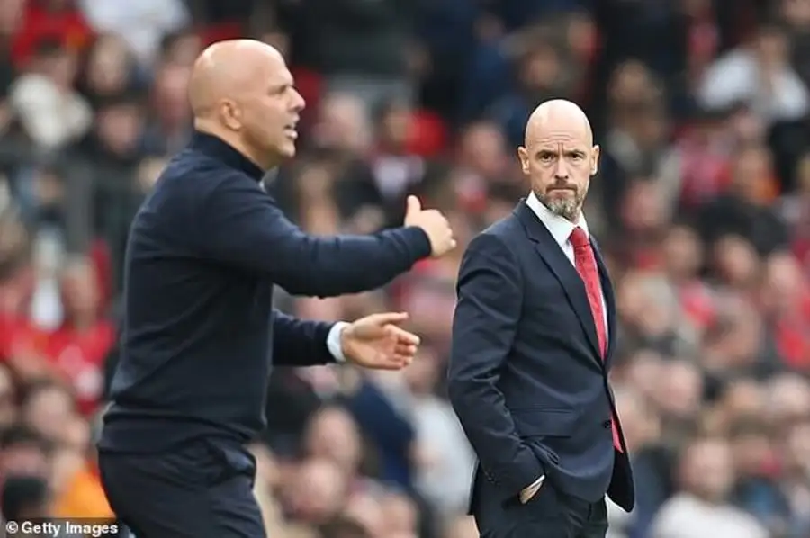 Slot breaks his silence on Ten Hag's Man United sacking